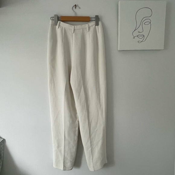 White high waisted women’s Trousers size 2 - Picture 3 of 4